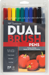 Tombow Dual Brush Pens Primary