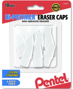 White Polymer Erasers